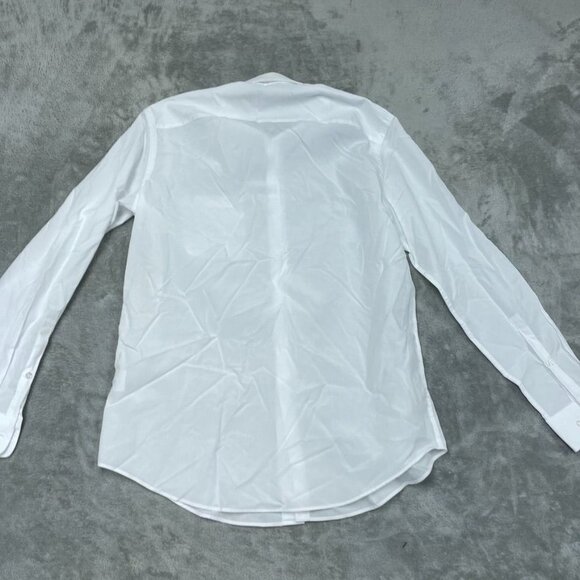 Calvin Klein White Active Performance Stretch Dress Shirt M a0966 - Picture 7 of 8